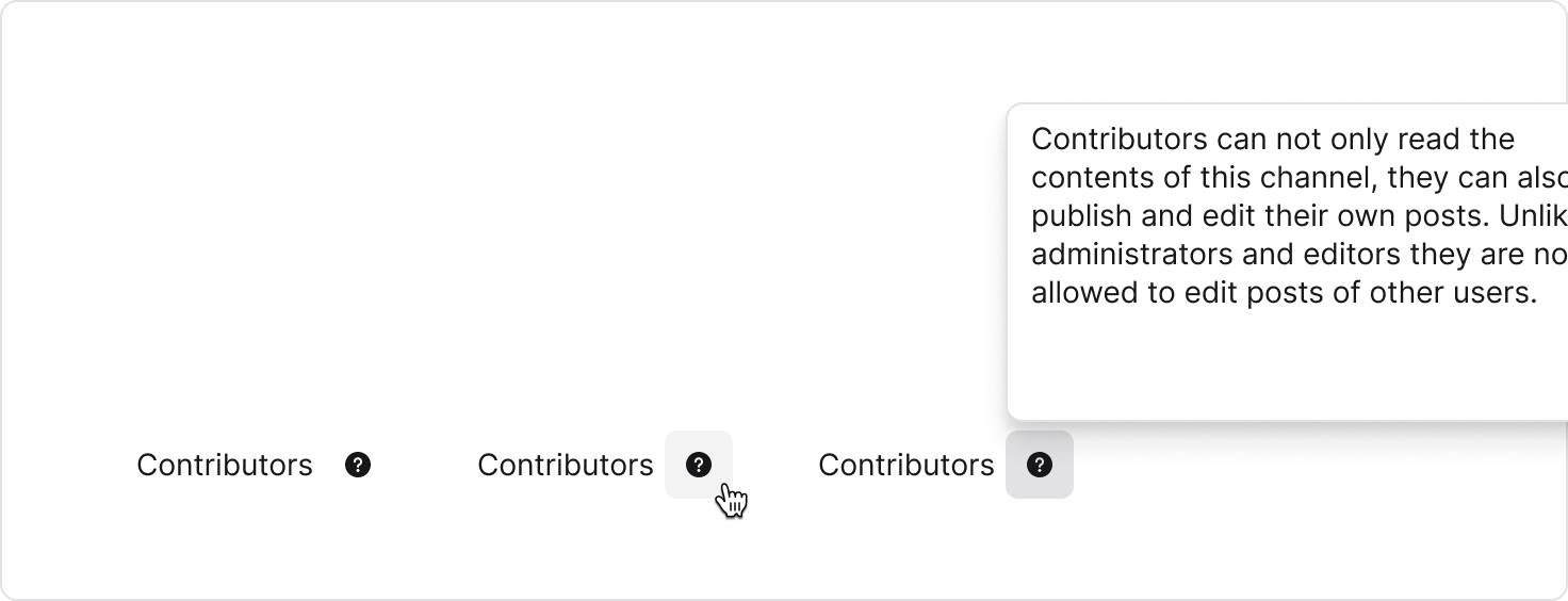 Popover usage example help button
